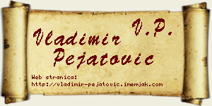 Vladimir Pejatović vizit kartica